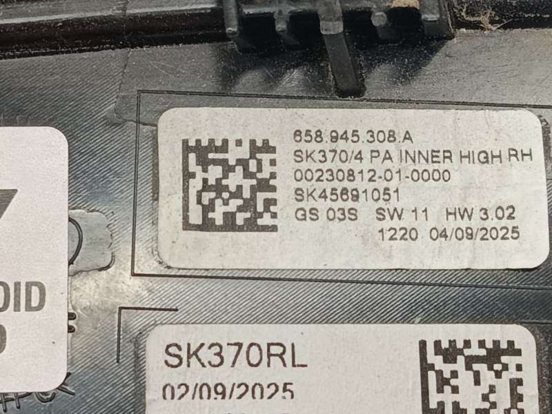 Recambio de piloto trasero derecho interior para skoda kamiq (nw4) 1.0 tsi referencia OEM IAM 658945308A - Blanco 4