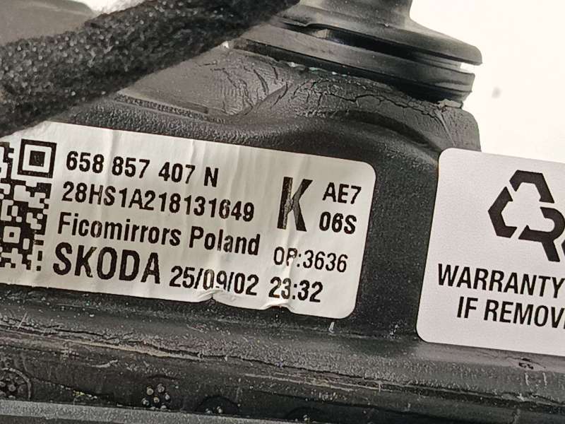 Recambio de retrovisor izquierdo para skoda kamiq (nw4) 1.0 tsi referencia OEM IAM 658857407N 658857507J - Blanco 8
