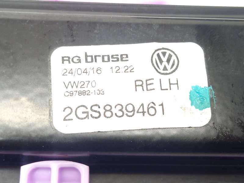 Recambio de elevalunas trasero izquierdo para volkswagen polo vi (aw1, bz1, ae1, bz3) 1.0 tsi referencia OEM IAM 5Q0959407D - Blanco 5