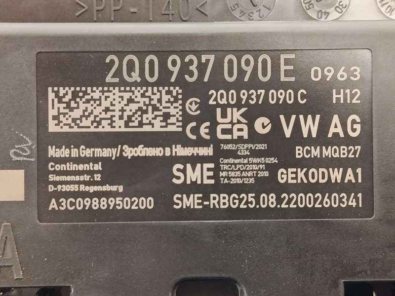 Recambio de modulo confort para skoda fabia iv (pj3) 1.5 tsi referencia OEM IAM 2Q0937090E  A3C0988950200 - Plata 4