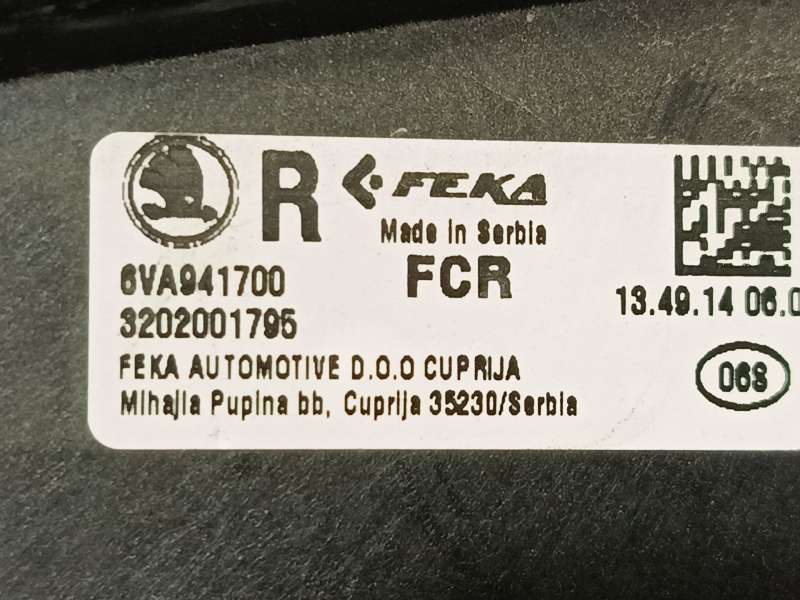 Recambio de faro antiniebla derecho para skoda fabia iv (pj3) 1.5 tsi referencia OEM IAM 6VA941700 - Plata 5