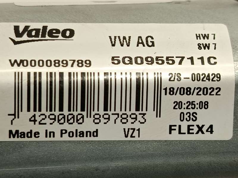 Recambio de motor limpia trasero para skoda fabia iv (pj3) 1.5 tsi referencia OEM IAM 5G0955711C  W000089789 - Plata 5