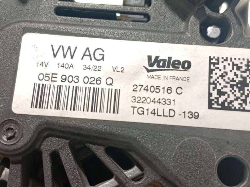 Recambio de alternador para skoda fabia iv (pj3) 1.5 tsi referencia OEM IAM 05E903026Q 2740516C TG14LLD - Plata 4