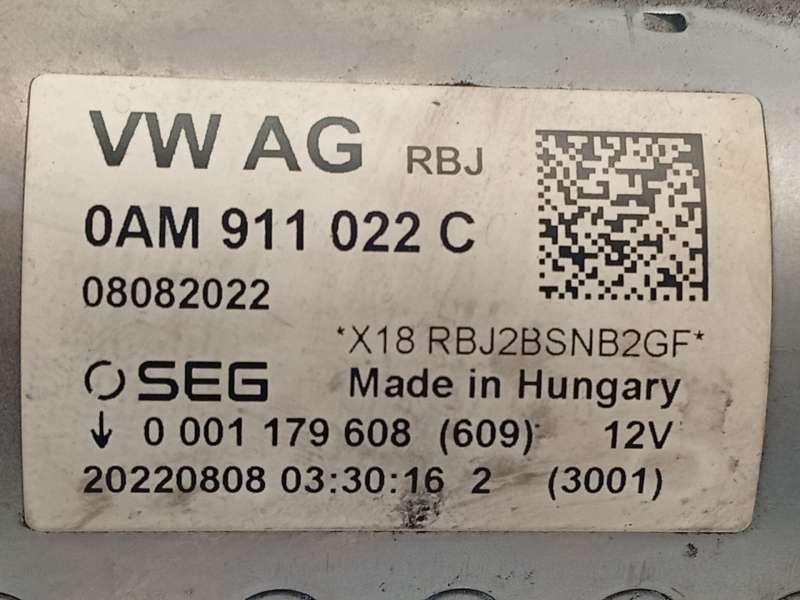 Recambio de motor arranque para skoda fabia iv (pj3) 1.5 tsi referencia OEM IAM 0AM911022C  0001179608 - Plata 5