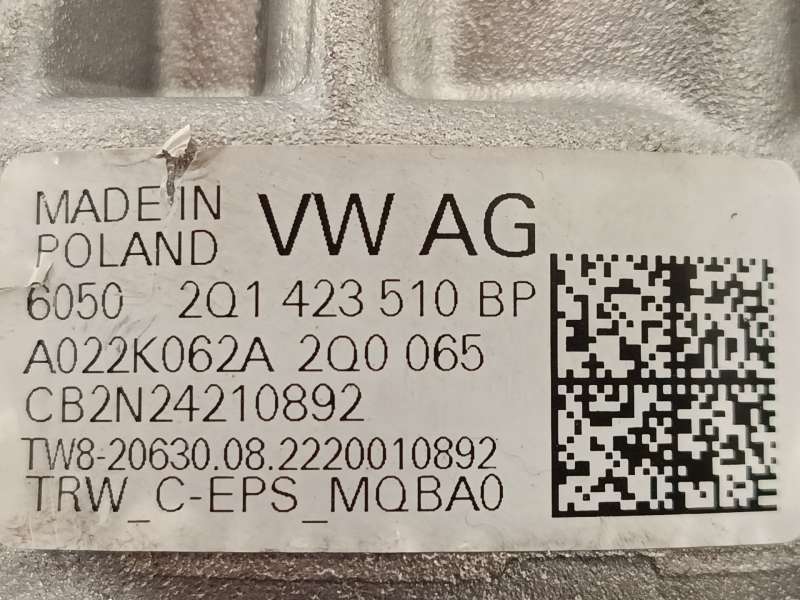 Recambio de columna direccion para skoda fabia iv (pj3) 1.5 tsi referencia OEM IAM 2Q1423510BP 2Q1909144AB - Plata 8