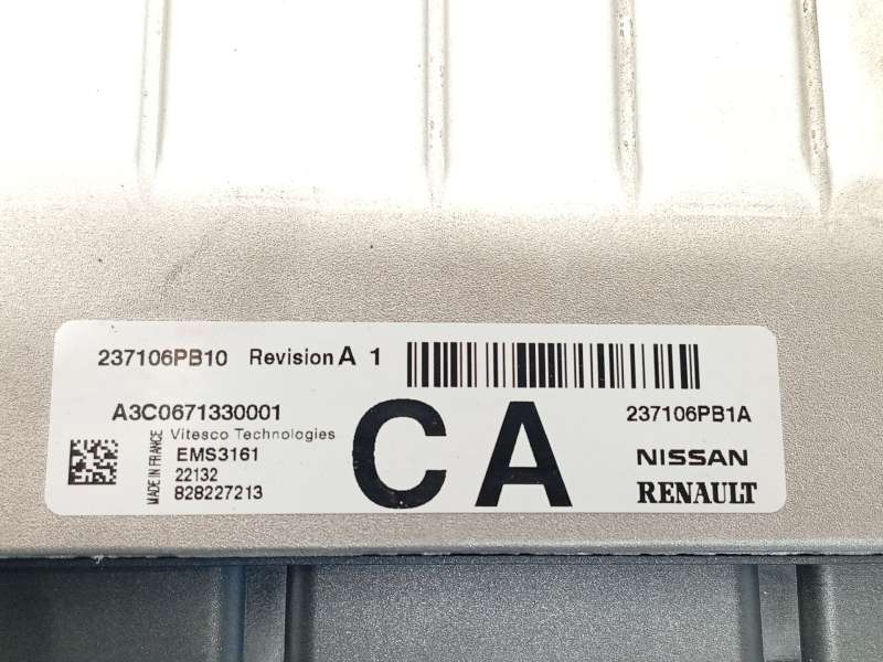 Recambio de centralita motor uce para nissan juke (f16_) 1.0 referencia OEM IAM 237106PB10 237106PB1A A3C0671330001 - Blanco 5