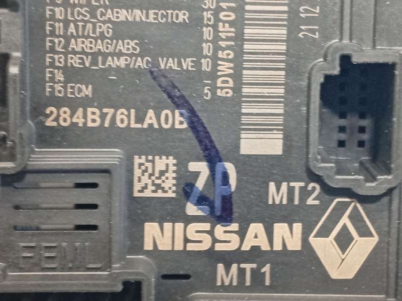 Recambio de caja reles / fusibles para nissan juke (f16_) 1.0 referencia OEM IAM 284B76LA0B  5DW511F01 - Blanco 4