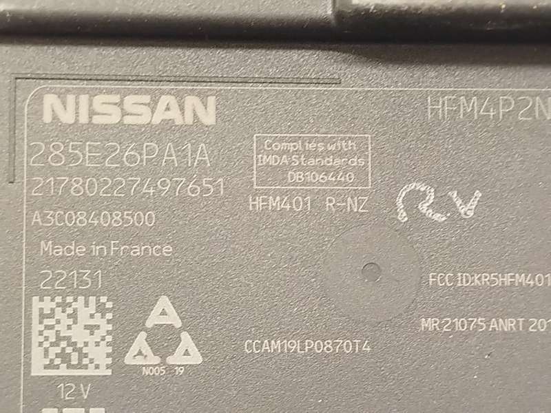 Recambio de modulo electronico para nissan juke (f16_) 1.0 referencia OEM IAM 285E26PA1A  A3C08408500 - Blanco 4