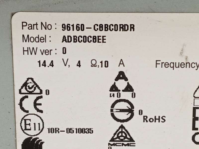 Recambio de sistema audio / radio cd para hyundai i20 ii (gb, ib) 1.0 t-gdi referencia OEM IAM 96160C8BC0RDR  ADBC0CBEE - Blanco 8