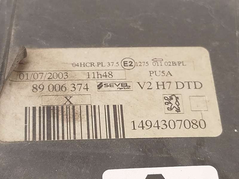 Recambio de faro derecho para peugeot 807 (eb_) 2.0 hdi referencia OEM IAM 1494307080 6206F1 89006374 - Azul 5