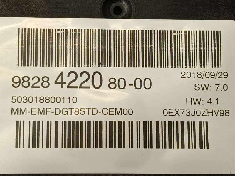 Recambio de pantalla multifuncion para citroën berlingo (er_, ec_) 1.5 bluehdi 100 referencia OEM IAM 9828422080  503018800110 - Azul 5