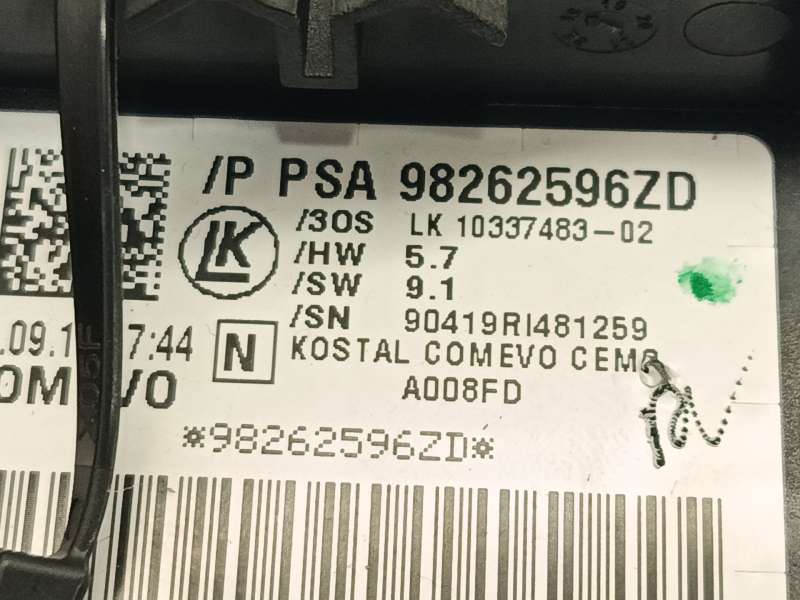 Recambio de mando intermitentes para citroën berlingo (er_, ec_) 1.5 bluehdi 100 referencia OEM IAM 98262596ZD - Azul 9