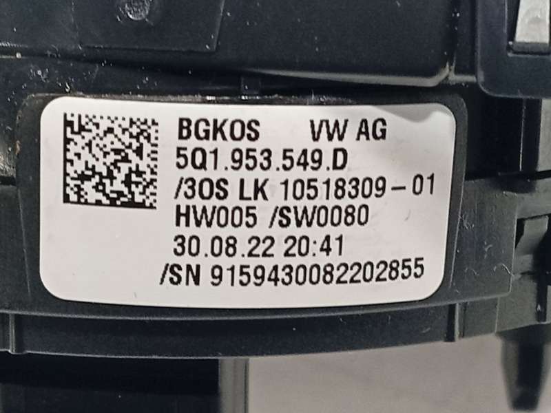 Recambio de mando intermitentes para cupra formentor (km7, kmp) 2.0 tdi 4drive referencia OEM IAM 5Q1953507FLIGI 5Q1953549D 5Q19 - Blanco 7