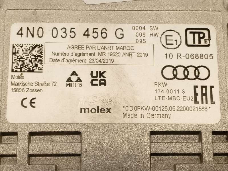 Recambio de modulo electronico para cupra formentor (km7, kmp) 2.0 tdi 4drive referencia OEM IAM 4N0035456G - Blanco 4
