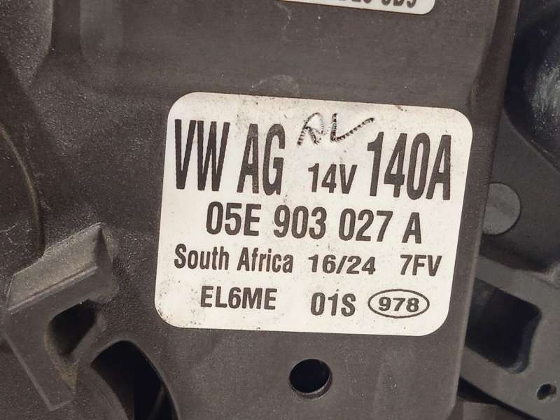 Recambio de alternador para volkswagen polo vi (aw1, bz1, ae1, bz3) 1.0 tsi referencia OEM IAM 05E903027A  EL6ME - Blanco 5