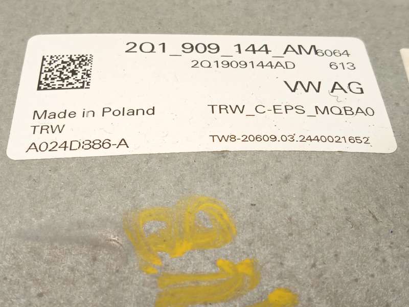 Recambio de columna direccion para volkswagen polo vi (aw1, bz1, ae1, bz3) 1.0 tsi referencia OEM IAM 2Q1423510DK 2Q1909144AM - Blanco 5