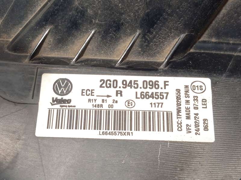 Recambio de piloto trasero derecho para volkswagen polo vi (aw1, bz1, ae1, bz3) 1.0 tsi referencia OEM IAM 2G0945096F  L664557 - Blanco 6