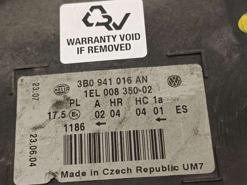 Recambio de faro derecho para volkswagen passat b5.5 (3b3) 1.9 tdi referencia OEM IAM 3B0941016AN  1EL00835002 - Gris 5