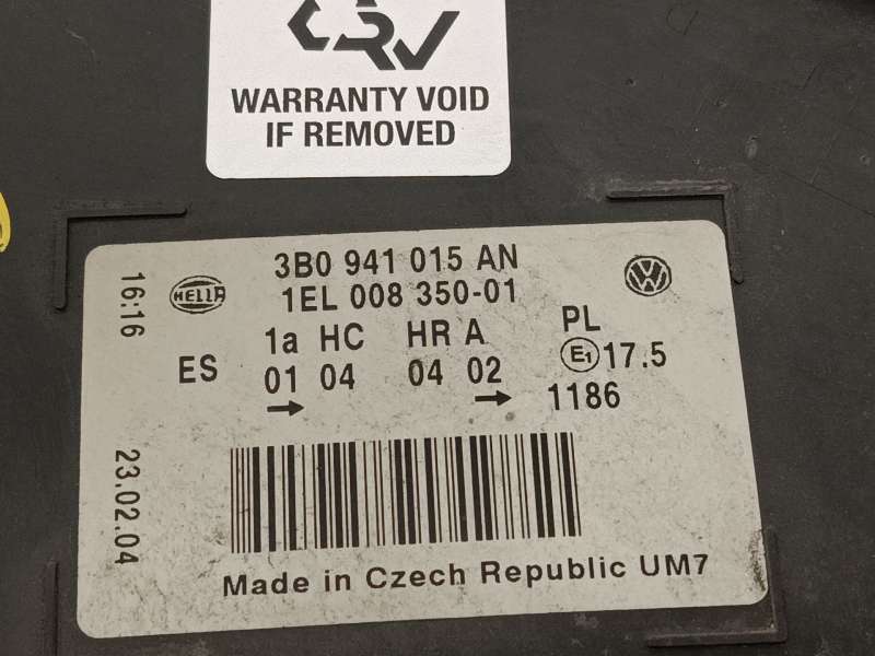 Recambio de faro izquierdo para volkswagen passat b5.5 (3b3) 1.9 tdi referencia OEM IAM 3B0941015AN  1EL00835001 - Gris 5