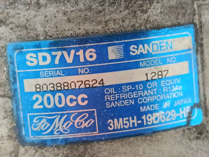 Recambio de compresor aire acondicionado para volvo v50 (545) 2.0 d referencia OEM IAM 36000989 3M5H19D629HE SD7V16 - Verde 6