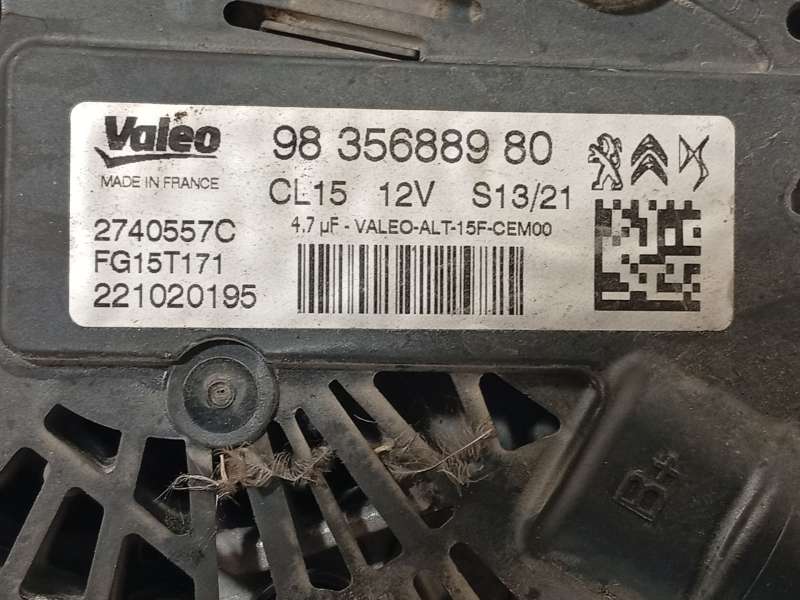 Recambio de alternador para peugeot 2008 ii (ud_, us_, uy_, uj_, ur_, uc_) 1.5 bluehdi 130 referencia OEM IAM 9835688980 2740557 - Blanco 4