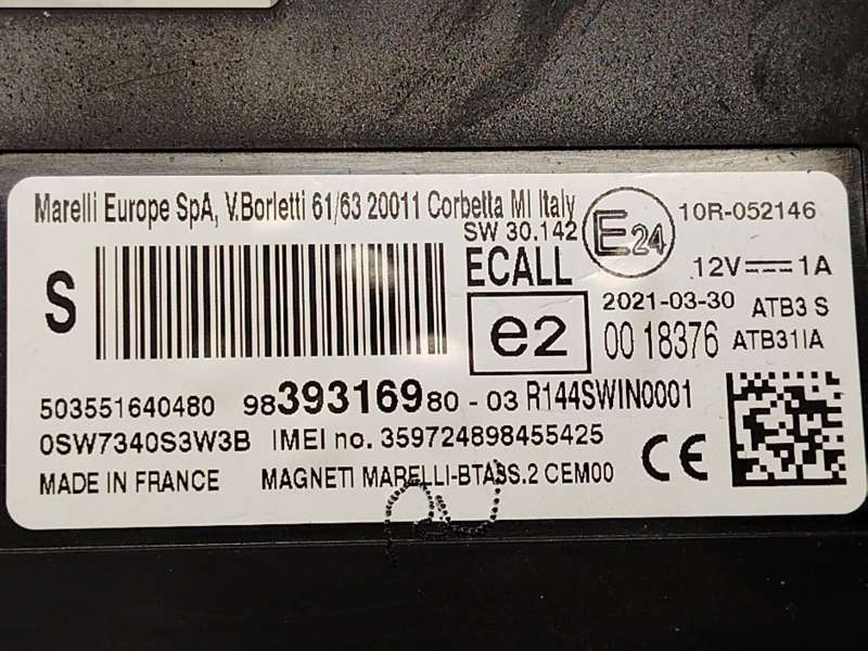 Recambio de modulo electronico para peugeot 2008 ii (ud_, us_, uy_, uj_, ur_, uc_) 1.5 bluehdi 130 referencia OEM IAM 9839316980 - Blanco 5