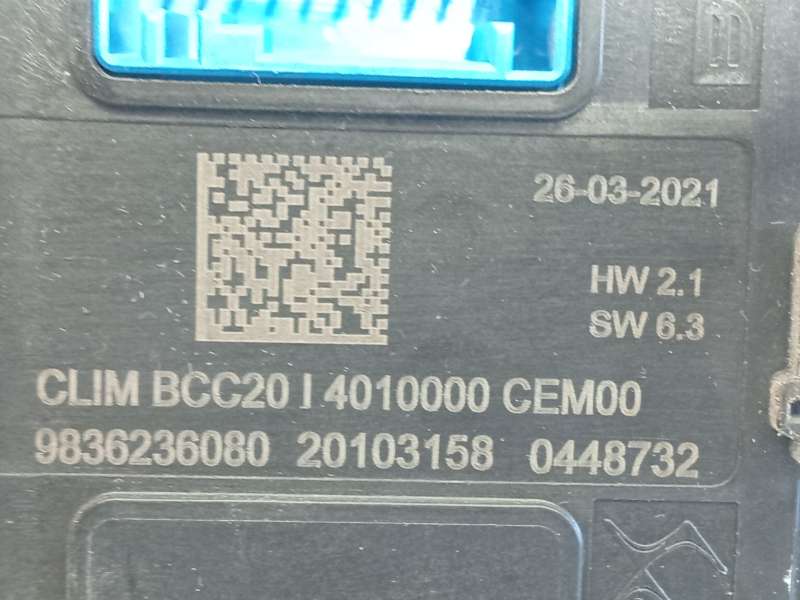 Recambio de modulo electronico para peugeot 2008 ii (ud_, us_, uy_, uj_, ur_, uc_) 1.5 bluehdi 130 referencia OEM IAM 9836236080 - Blanco 4