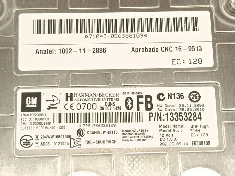 Recambio de modulo electronico para opel astra j sports tourer (p10) 1.6 cdti (35) referencia OEM IAM 13353284 - Blanco 5