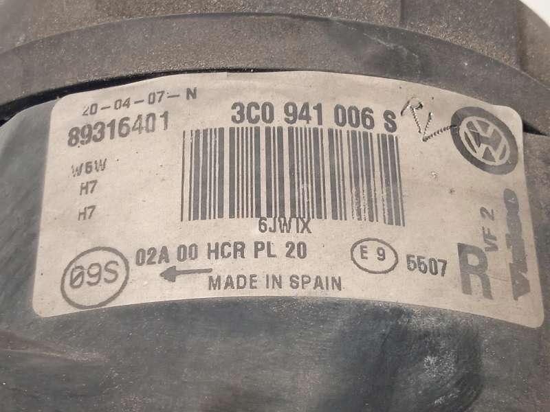 Recambio de faro derecho para volkswagen passat b6 (3c2) 1.9 tdi referencia OEM IAM 3C0941006AA 3C0941006S 89316401 - Plata 6