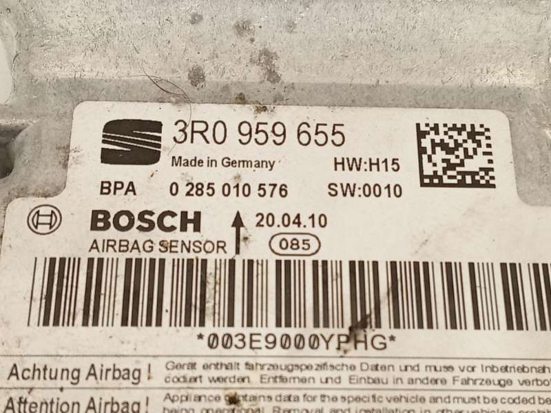 Recambio de centralita airbag para seat exeo st (3r5) 2.0 tdi referencia OEM IAM 3R0959655  0285010576 - Negro 4