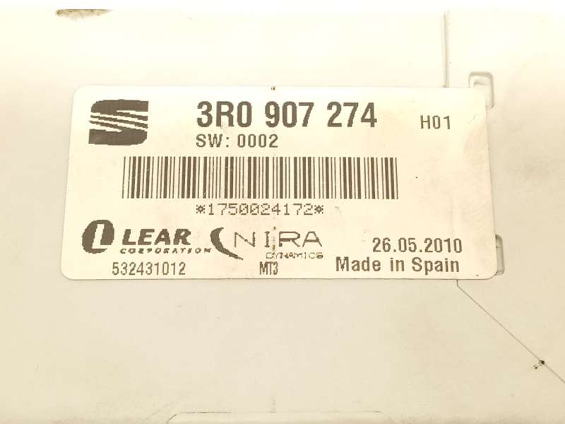 Recambio de modulo electronico para seat exeo st (3r5) 2.0 tdi referencia OEM IAM 3R0907274 - Negro 4