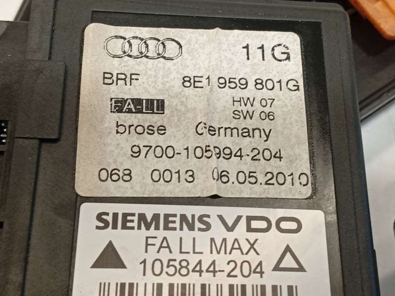 Recambio de elevalunas delantero izquierdo para seat exeo st (3r5) 2.0 tdi referencia OEM IAM 8E0837461C 8E1959801G - Negro 4