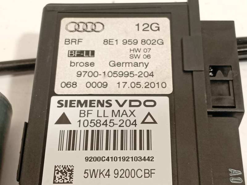 Recambio de elevalunas delantero derecho para seat exeo st (3r5) 2.0 tdi referencia OEM IAM 8E0837462C 8E1959802G - Negro 4