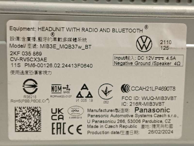 Recambio de pantalla multifuncion para ford tourneo connect / grand tourneo connect v761 monospace (sk) 2.0 ecoblue 4wd referenc - Blanco 6
