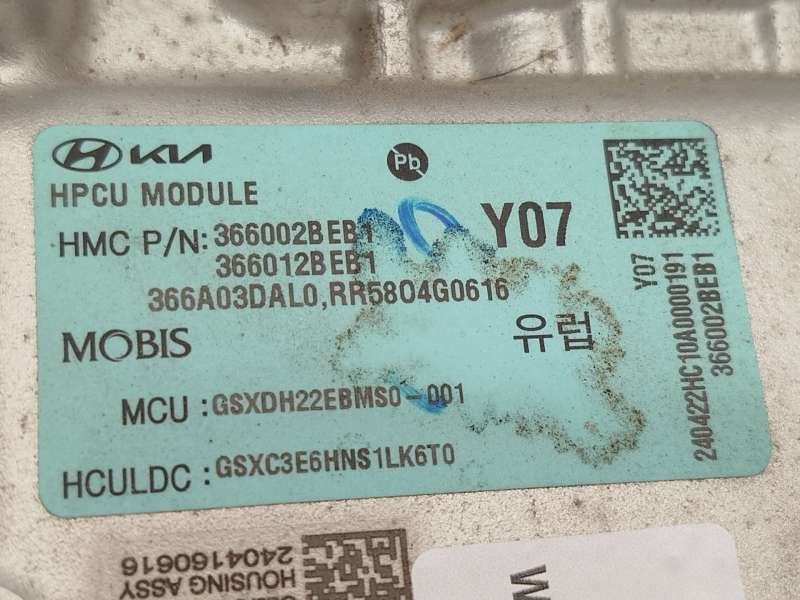 Recambio de convertidor potencia para hyundai kona (os, ose, osi) 1.6 gdi hybrid referencia OEM IAM 366002BEB1 366012BEB1 - Gris 6