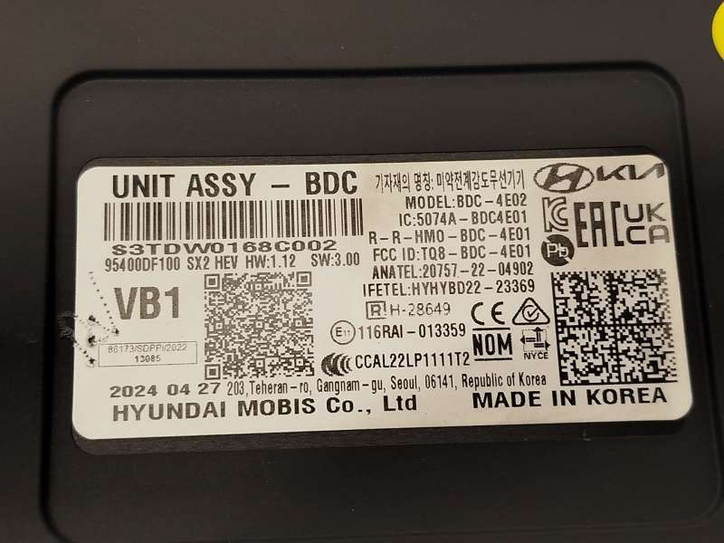 Recambio de modulo electronico para hyundai kona (os, ose, osi) 1.6 gdi hybrid referencia OEM IAM 95400DF100 - Gris 4