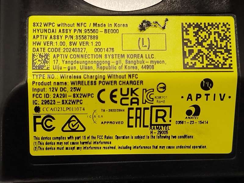 Recambio de modulo electronico para hyundai kona (os, ose, osi) 1.6 gdi hybrid referencia OEM IAM 95560BE000 - Gris 6