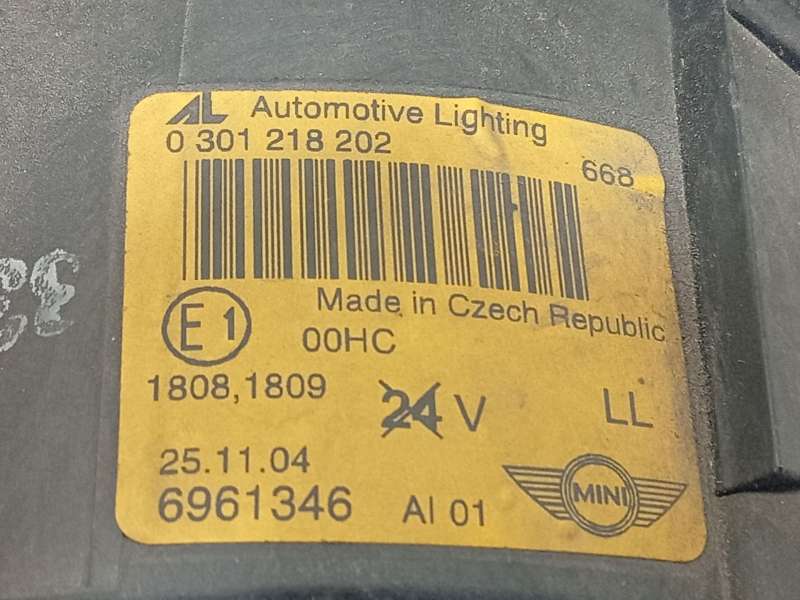 Recambio de faro derecho para mini mini (r50, r53) one referencia OEM IAM 6961346 63126961346 0301218202 - Azul 5