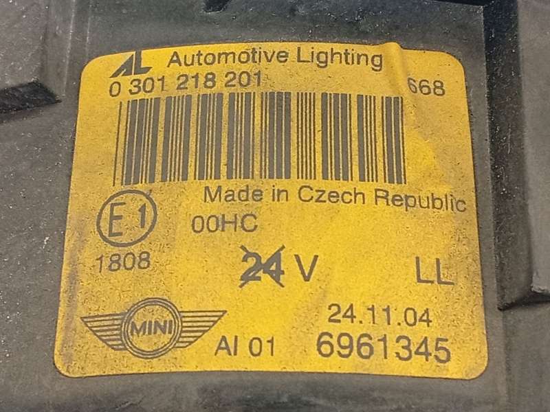 Recambio de faro izquierdo para mini mini (r50, r53) one referencia OEM IAM 6961345 63126961345 0301218201 - Azul 5