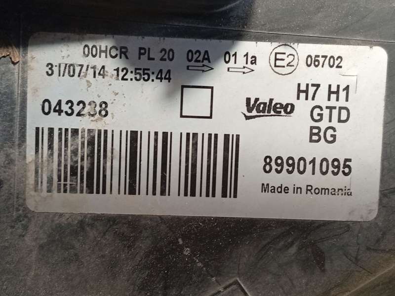 Recambio de faro izquierdo para peugeot 207/207+ (wa_, wc_) 1.4 referencia OEM IAM 620895  89901095 - Blanco 7