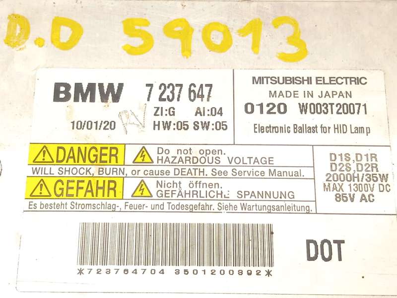 Recambio de centralita faros xenon para bmw x1 (e84) xdrive 18 d referencia OEM IAM 7237647 63117237647 - Marron 3
