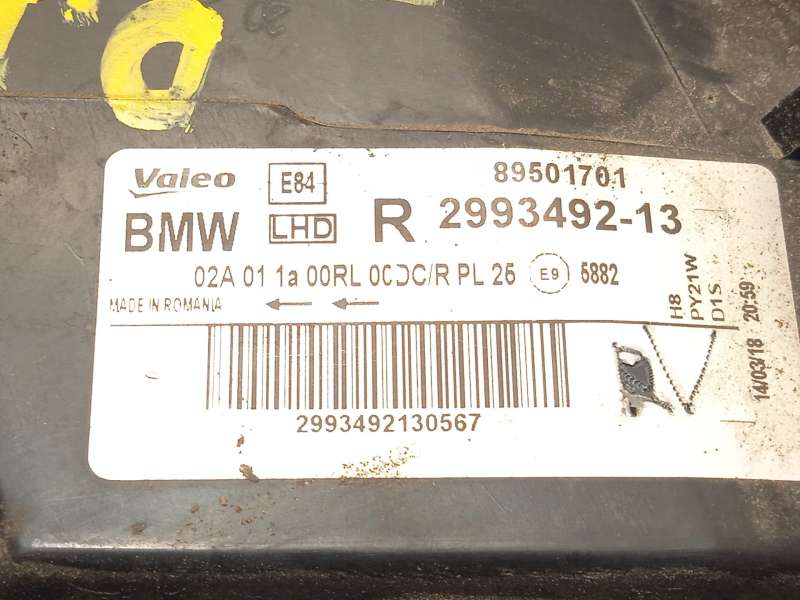 Recambio de faro derecho para bmw x1 (e84) xdrive 18 d referencia OEM IAM 63112993492  89501701 - Marron 4
