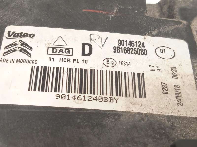 Recambio de faro derecho para citroën berlingo (er_, ec_) 1.5 bluehdi 100 referencia OEM IAM 9816825080  90146124 - Azul 8