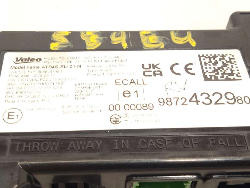 Recambio de modulo electronico para opel frontera gs 1.2 t xht hybrid edct6 s/s 145 referencia OEM IAM 9872432980 - Azul 5