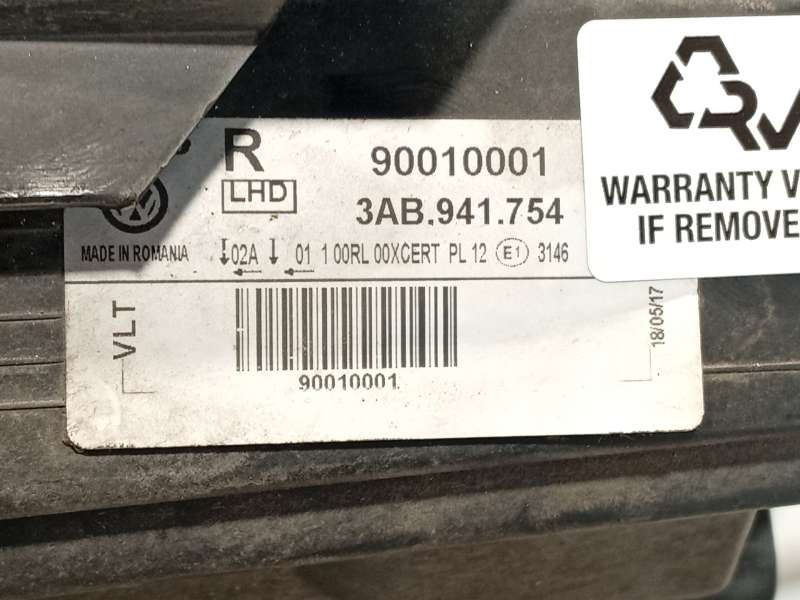 Recambio de faro derecho para volkswagen passat b7 variant (365) 2.0 tdi referencia OEM IAM 3AB941754  90010001 - Gris 7