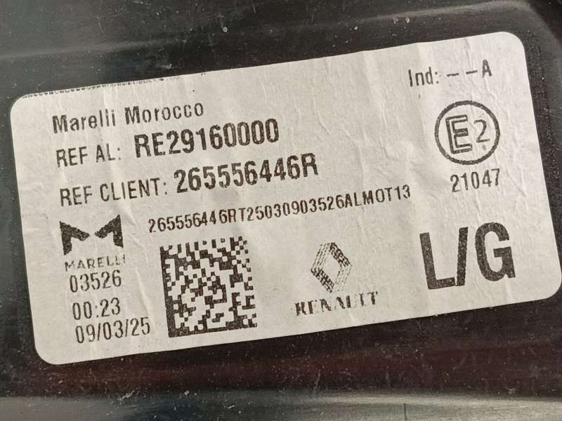 Recambio de piloto trasero izquierdo para renault austral tce 130 referencia OEM IAM 265556446R  RE29160000 - Gris 5