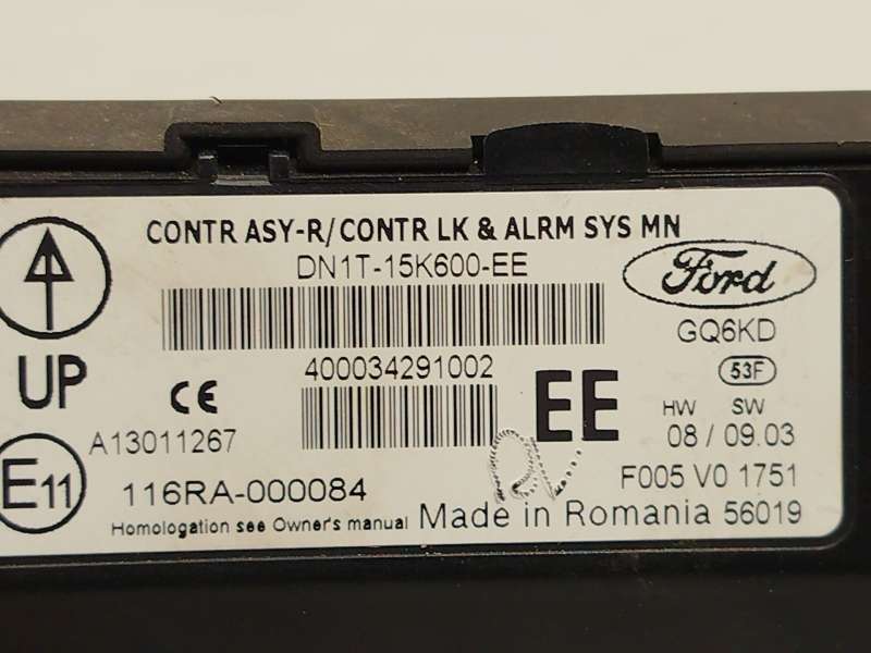Recambio de modulo electronico para ford fiesta vi (cb1, ccn) 1.25 referencia OEM IAM DN1T15K600EE 2109391 - Blanco 4