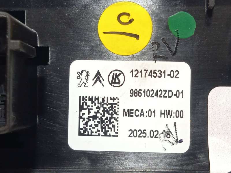 Recambio de mando elevalunas delantero izquierdo para opel frontera gs 1.2 t xht hybrid edct6 s/s 145 referencia OEM IAM 9861024 - Azul 4