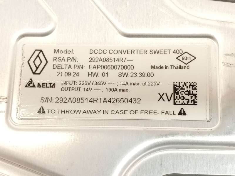 Recambio de convertidor potencia para renault austral tce 130 referencia OEM IAM 291A16645R 292A08514R - Gris 7