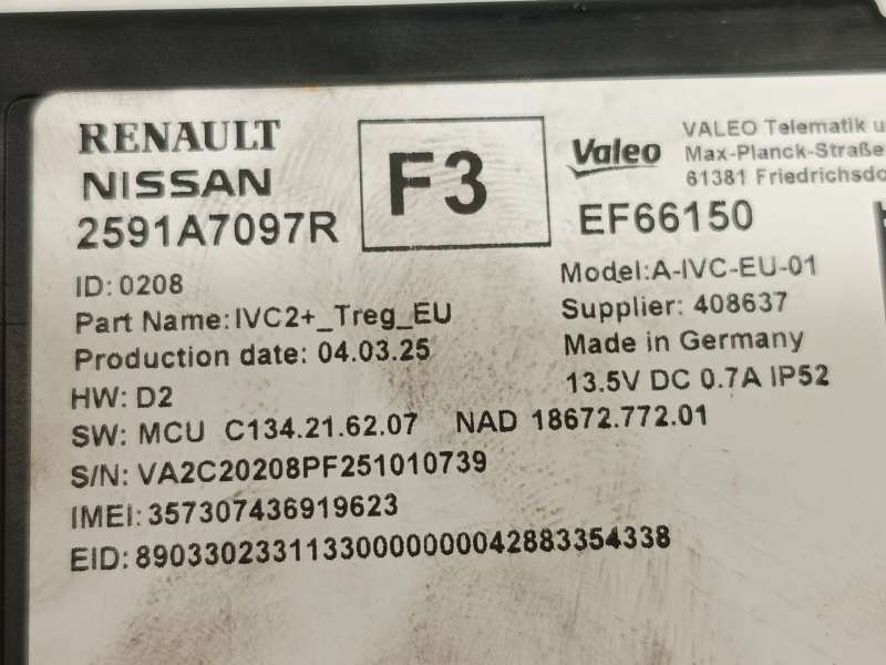 Recambio de modulo electronico para renault austral tce 130 referencia OEM IAM 2591A7097R  EF66150 - Gris 5